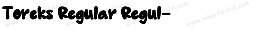 Toreks Regular Regul字体转换